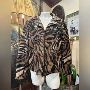 EUC Selene sport Stylish Animal Print  blazer Jacket